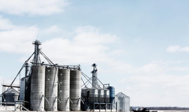 engineering, nature, fuel, gas holders, industry, natural gas, petroleum, silos, sky, blue industry