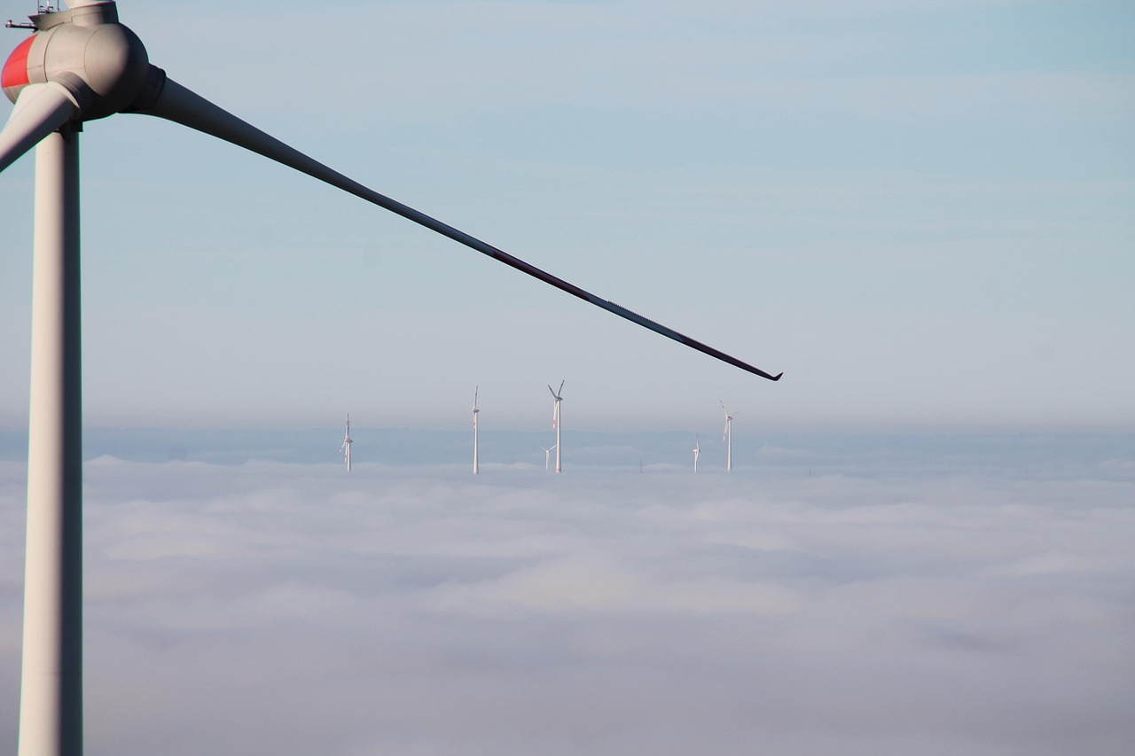 windmills, wind power, fog, wind turbines, nature, energy, renewable, clouds, wind energy, renewable energy