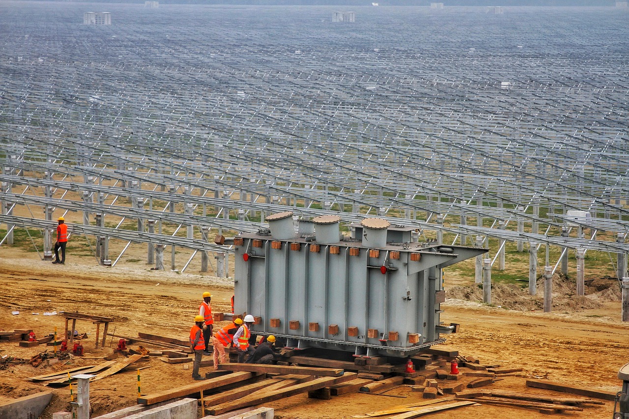 solar panels, construction site, nature, machinery, pathway, trail, plant, bangladesh